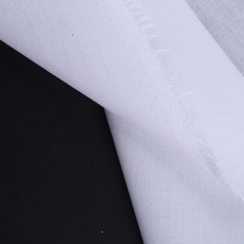 Бязь клеевая сплошная рубашечная 110г/м2 цв белый 112см (уп 5пм±10%) Danelli S3E1102
