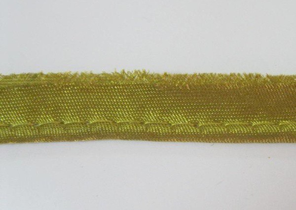 Кант атласный цв S-828 зеленый горчичный (уп 65,8м) Veritas0