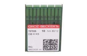 иглы groz-beckert dbxk5 №80 (уп.10шт.) купить по цене 183.6 руб - в интернет-магазине Веллтекс | Калининград
