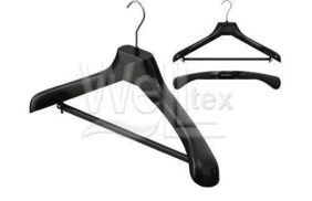 вешалка костюм 450*55мм с перекл. цв черный (уп 70шт) v45 купить по цене 77.64 руб - в интернет-магазине Веллтекс | Калининград
