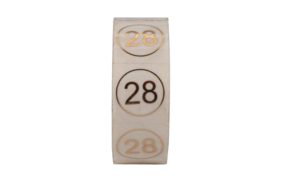 р028кп 28 - размерник - золото на самоклейке (уп.200 шт) купить по цене 211 руб - в интернет-магазине Веллтекс | Калининград
