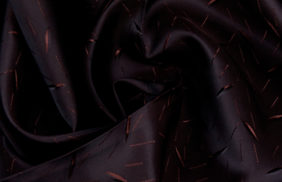ткань подкладочная поливискоза twill, 90гр/м2, 52пэ/48вкс, 146см, коричневый жаккард зернышко/s917, купить в Калининграде.
